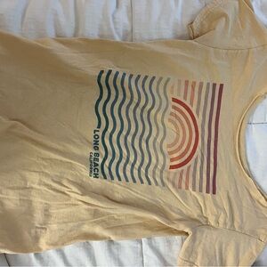 Beige Graphic T-Shirt with Colorful Design